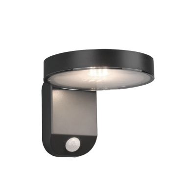 Applique da esterno con sensore di movimento moderna antracite, Sunny, 4,5W, 3000K LED, IP44