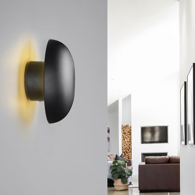 Applique ricaricabile nera metallo, Khaoula, 1,5W, 3000K LED, dimmer in 3 fasi