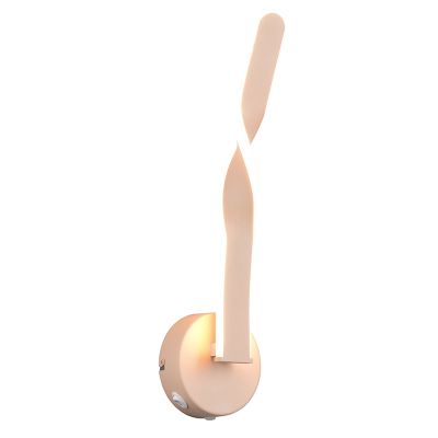 Applique da parete design marrone, Quirinus, 11W, 4000K LED, con interruttore