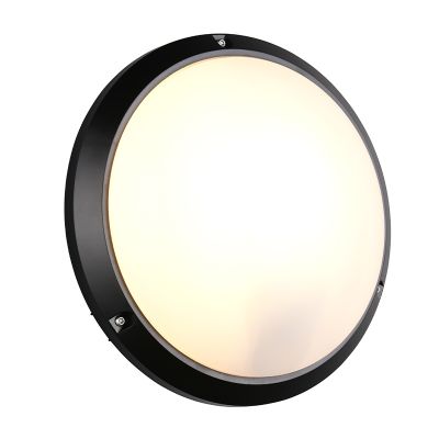 Lampada da esterno nera in plastica, Nourdine, IP65