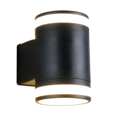 Lampada da parete up down moderna nera, Neslihan, IP44