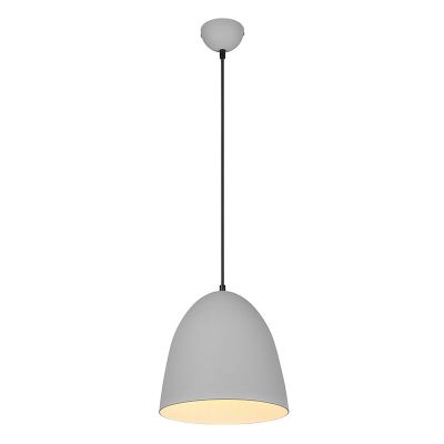 Lampada a sospensione semisfera moderna grigia, Ingmar