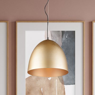Lampada a sospensione semisfera moderna in ottone, Ingmar