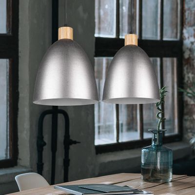 Lampada a sospensione in nichel metallo, Casparus