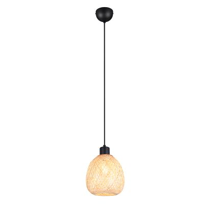 Lampada a sospensione in bambù marrone, Piotr
