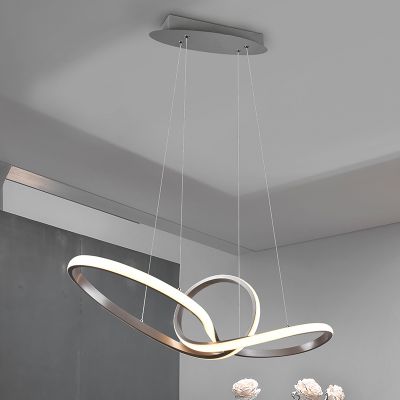 Lampada a sospensione moderna in nichel, Jonny, 28W, 3000K LED
