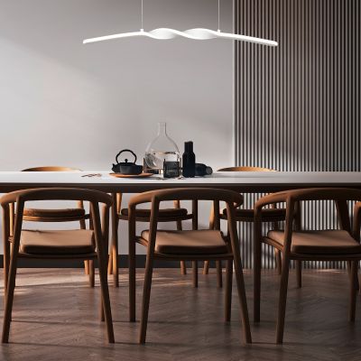 Lampada a sospensione design bianca, Quirinus, 18W, 4000K LED
