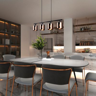 Lampada a sospensione design di bronzo, Loeka