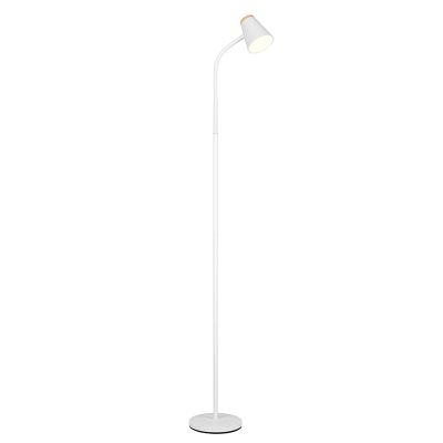 Lampada da terra moderna bianca, Rahul, 4,5W, 3000K LED, con interruttore