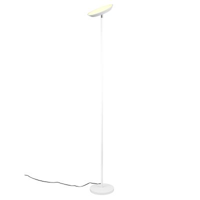 Lampada da terra moderna bianca, Shahid, 17W, bianco regolabile tra caldo e freddo LED, controllo touch
