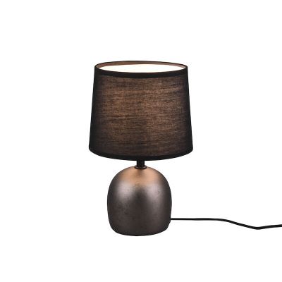 Lampada da tavolo in ceramica in nichel, Myrna, con interruttore