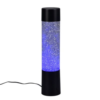 Lampada da tavolo moderna nera, Umar, 1W, RGB LED, con interruttore