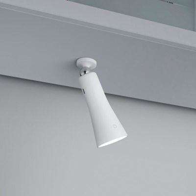 Lampada da tavolo bianca metallo, Remko, 2W, 3000K LED, controllo touch