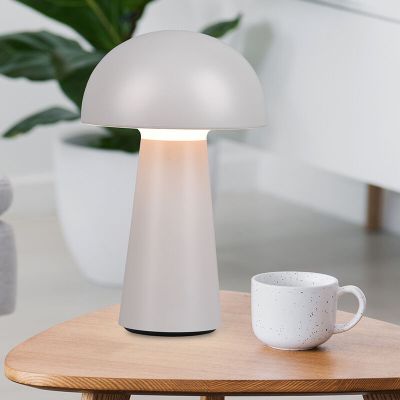 Lampada da tavolo da esterno moderna grigia, Rachelle, 2W, 3000K LED, IP44, dimmer in 3 fasi