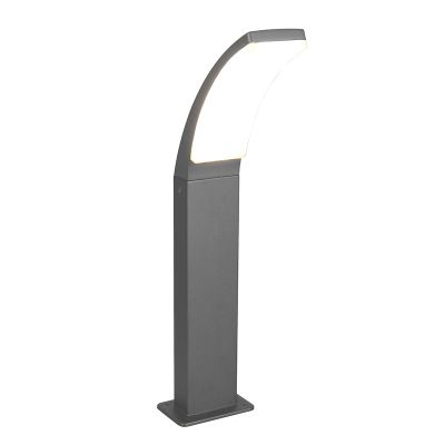 Lampada da esterno moderna antracite, Popke, 12,5W, 4000K LED, IP44