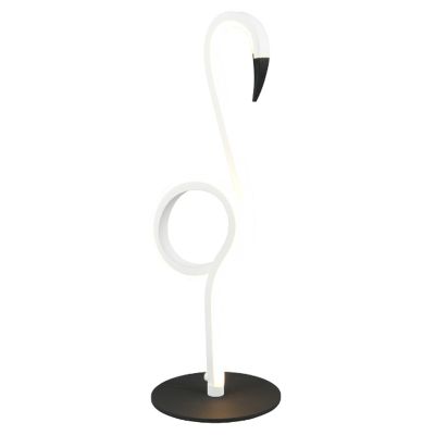 Lampada da tavolo design bianca, Puk, 6W, 3000K LED, con interruttore