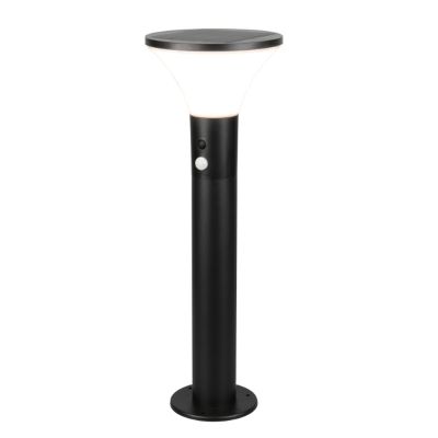 Lampione da giardino solare moderno nero, Nebahat, 3W, 4000K LED, IP44