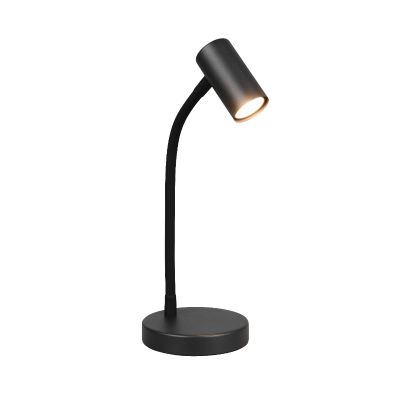 Lampada da tavolo moderna nera, Suradj, con interruttore