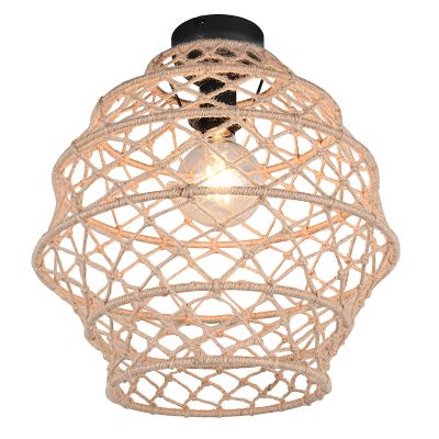Lampada da soffitto rustica marrone, Liduina