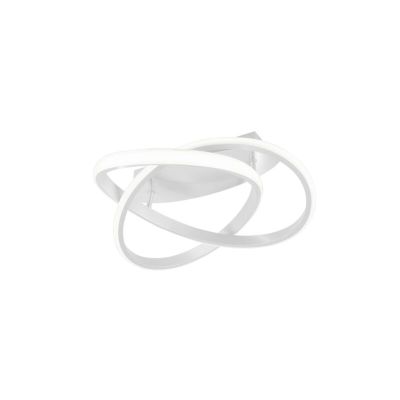 Plafoniera moderna bianca, Sanura, 18W, 4000K LED