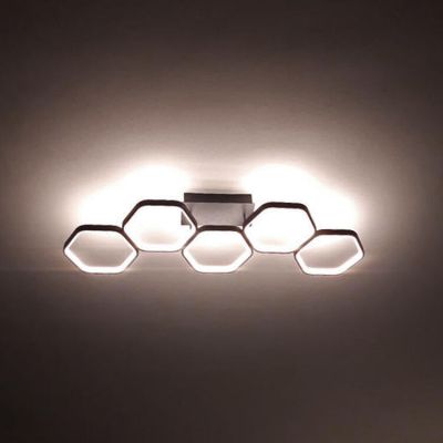Plafoniera moderna antracite, Shaka, 24W, 3000K LED