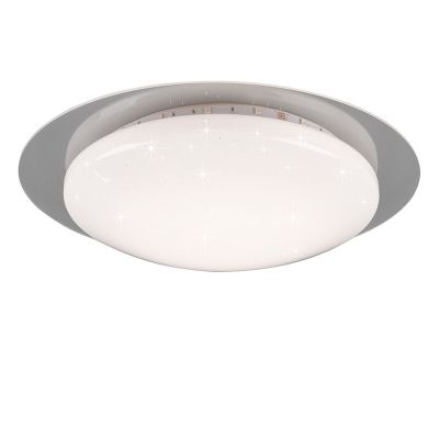 Plafoniera moderna bianca, Suzy, 13W, RGBW LED, con telecomando