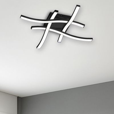 Plafoniera moderna nera, Go, 5W, 3000K LED