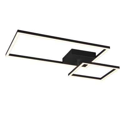 Plafoniera moderna nera, Binc, 25W, 3000K LED