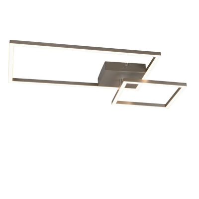 Plafoniera moderna in nichel, Binc, 25W, 4000K LED, dimmer in 3 fasi