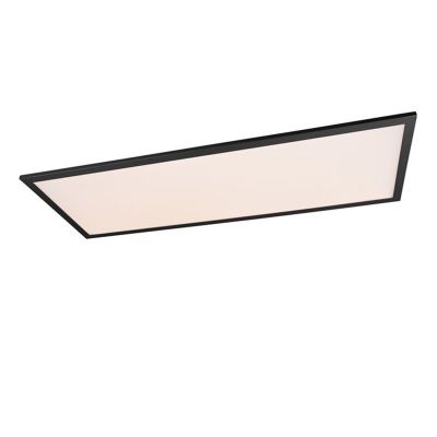 Plafoniera moderna nera, Marlise, 33,5W, bianco regolabile tra caldo e freddo LED, con telecomando