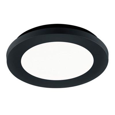 Lampada da soffitto da bagno moderna nera, Gistrup, 10W, 3000K LED, IP44