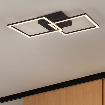 Plafoniera moderna nera, Margaux, 20W, 3000K LED