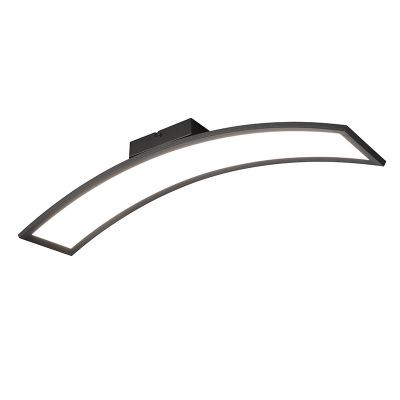 Plafoniera moderna nera, Ruurd, 23W, 3000K LED