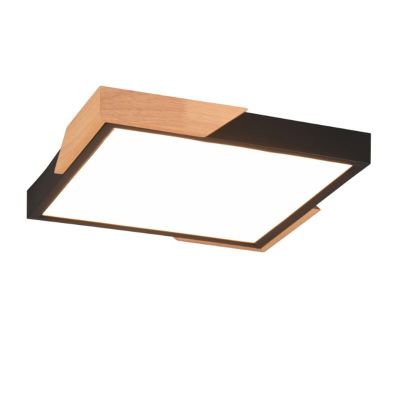 Plafoniera moderna nera, Selinde, 20W, 3000K LED, dimmer in 3 fasi