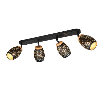 Faretto da soffitto moderno nero, Delana