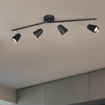 Faretto da soffitto moderno nero, Taj, 3W, 3000K LED