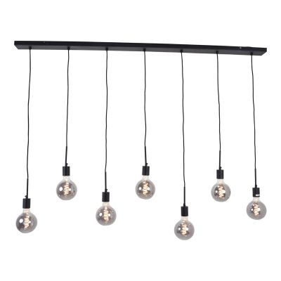 Lampade a sospensione per tavolo da pranzo nera industriale, Bolb