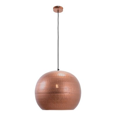 Lampada a sospensione in rame industriale, Fawwaz