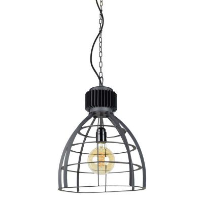 Lampada a sospensione nera industriale, Redstar