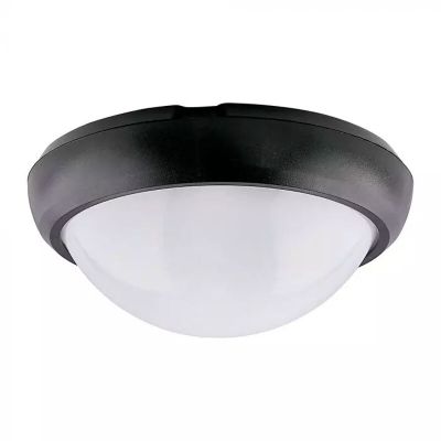 Lampada passagio nera in plastica, Xenia, 8W, 6400K LED, IP54