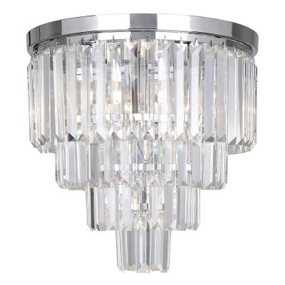 Lampada da soffitto cromata design, Kajol