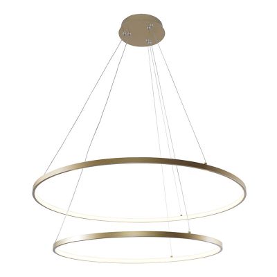 Lampada a sospensione dorata design, Kubra, 60W, bianco regolabile tra caldo e freddo LED