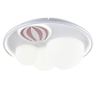 Lampada da soffitto per bambini rosa metallo, Balloon, 42W, 3000K LED, dimmer in 3 fasi