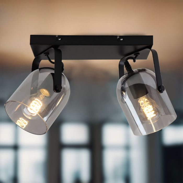 Faretto da soffitto grigio design, Clyde