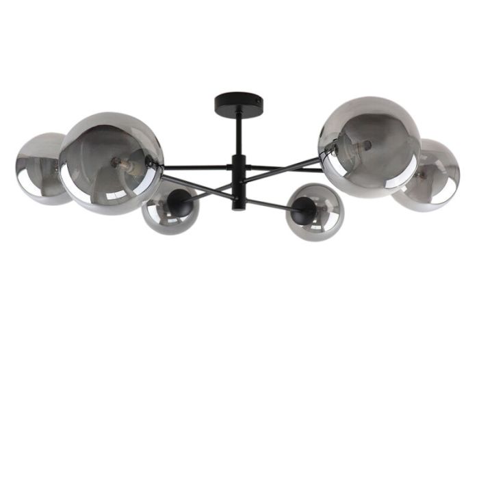 Lampada da soffitto grigia design, Remo