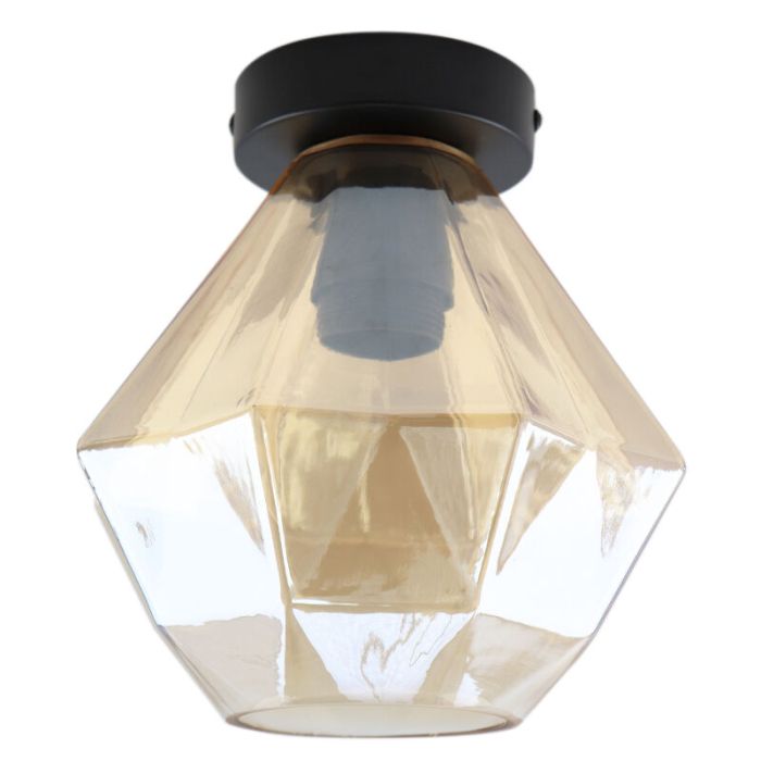 Lampada da soffitto ambrata retrò, Anoek