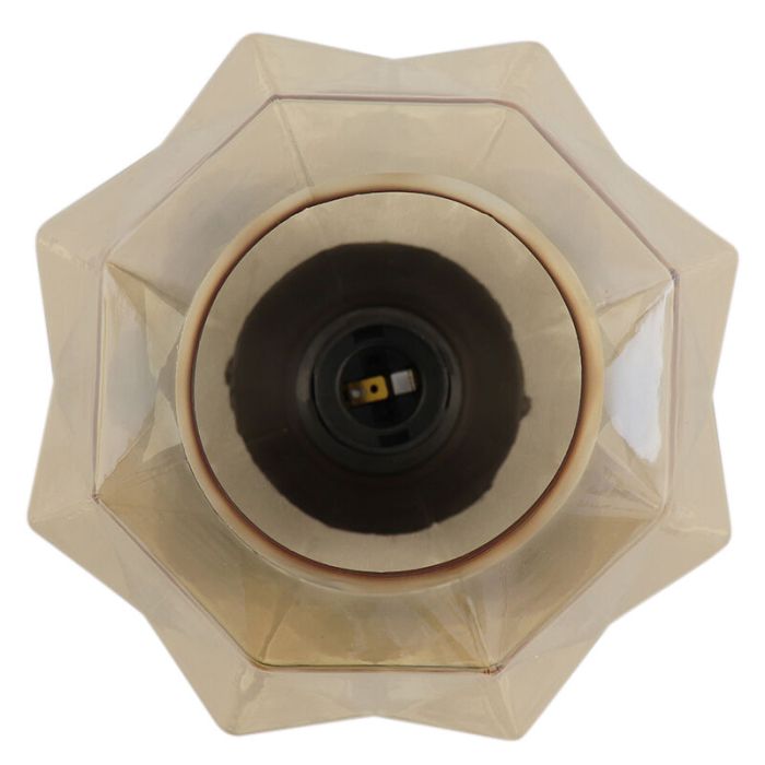 Lampada da soffitto ambrata retrò, Anoek