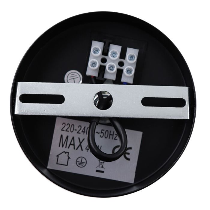 Lampada da soffitto ambrata retrò, Anoek