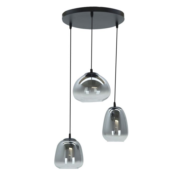 Lampada a sospensione grigia design, Semra