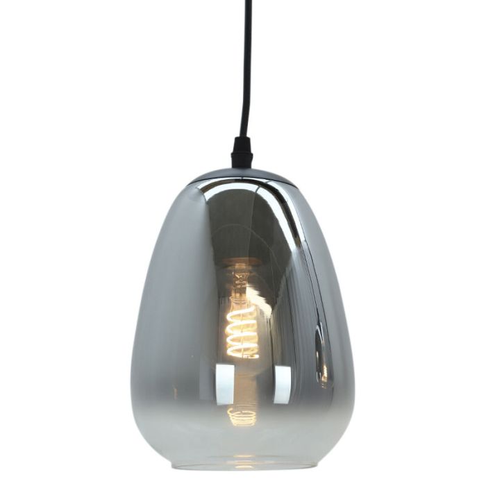 Lampada a sospensione grigia design, Semra